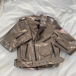 NWOT Zara leather jacket